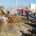 آتش سوزی در روستای بران سفلی