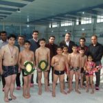 برگزاری مسابقات شنا در مجموعه ایثارگران قمصر