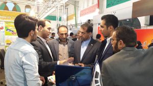 استقبال پر شور مسئولین از غرفه رایگان اس ام اس در الکامپ بابل